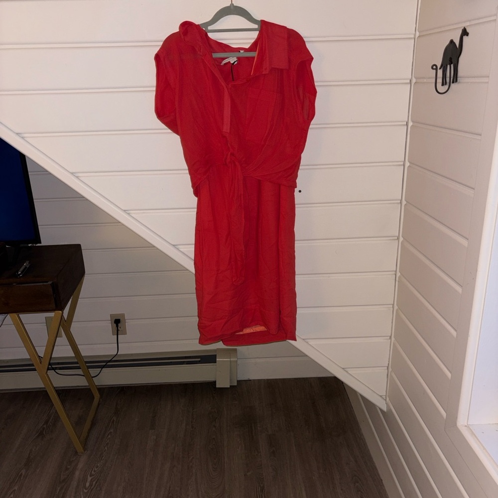 Diane Von Furstenberg Vibrant Pink Mini Dress